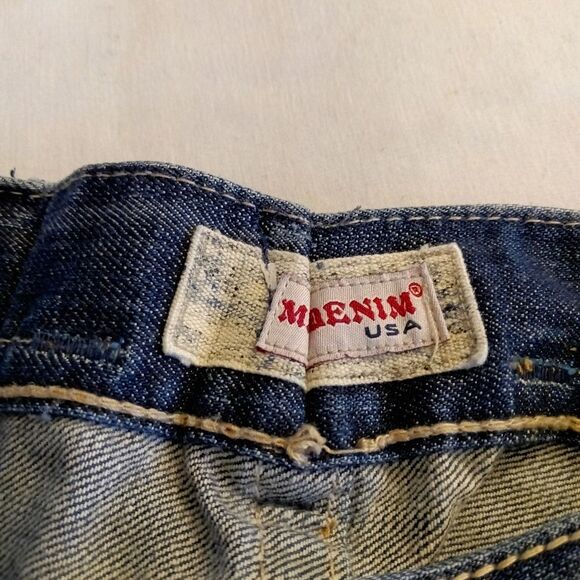 Mek Y2K Mens NEW YORK Denim 100% Cotton Dark Wash Jeans sz 32/34 - Picture 12 of 16